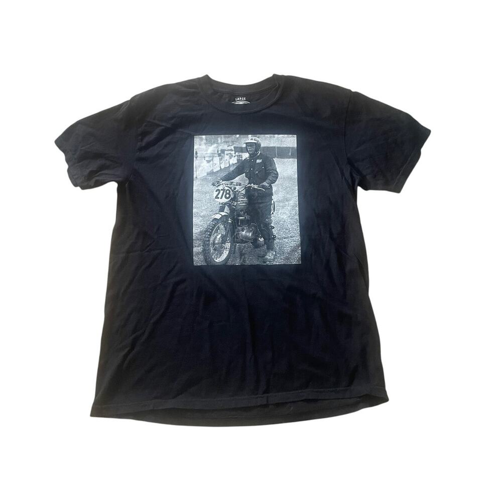 Steve McQueen Bell Helmet Shirt Large Motorcycle Tee
